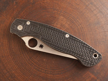 Titanium Dark Wash Critter Scales for Spyderco Military 2 - Full Liner