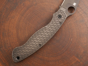 Titanium Dark Wash Hexi Scales for Spyderco Military 2 - Nested Liner