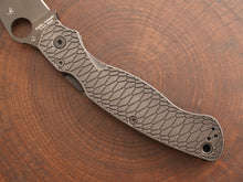 Titanium Dark Wash Hexi Scales for Spyderco Military 2 - Nested Liner