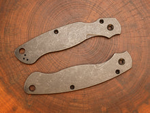 Titanium Dark Wash Scales for Spyderco Military 2 - Nested Liner