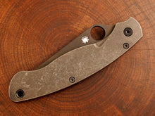 Titanium Dark Wash Scales for Spyderco Military 2 - Nested Liner