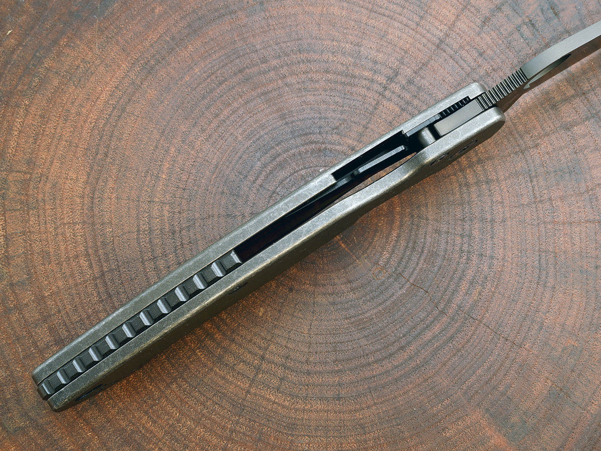 Titanium Dark Wash Scales for Spyderco Military 2 - Nested Liner