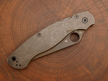 Titanium Dark Wash Scales for Spyderco Military 2 - Nested Liner