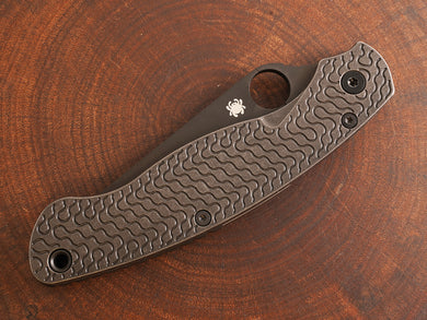Titanium Dark Wash Critter Scales for Spyderco Military 2 - Nested Liner