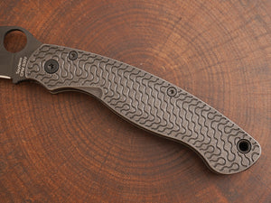 Titanium Dark Wash Critter Scales for Spyderco Military 2 - Nested Liner