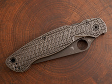 Titanium Dark Wash Critter Scales for Spyderco Military 2 - Nested Liner