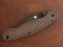 Titanium Dark Wash Hexi Scales for Spyderco Military 2 - Full Liner