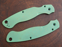 Titanium Rusted Anodized Scales for Spyderco Military 2 - Nested Liner