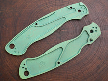 Titanium Rusted Anodized Scales for Spyderco Military 2 - Nested Liner