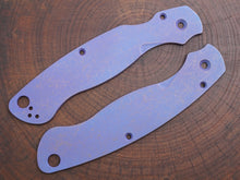 Titanium Rusted Anodized Scales for Spyderco Military 2 - Nested Liner