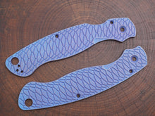 Titanium Rusted Anodized Hexi Scales for Spyderco Military 2 - Full Liner