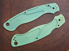 Titanium Rusted Anodized Hexi Scales for Spyderco Military 2 - Full Liner