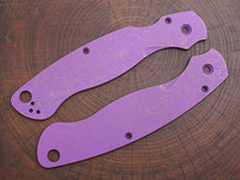 Titanium Rusted Anodized Scales for Spyderco Military 2 - Nested Liner