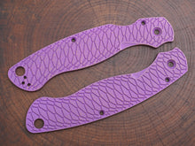 Titanium Rusted Anodized Hexi Scales for Spyderco Military 2 - Full Liner