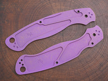 Titanium Rusted Anodized Hexi Scales for Spyderco Military 2 - Full Liner
