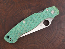 Titanium Rusted Anodized Hexi Scales for Spyderco Military 2 - Full Liner
