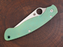 Titanium Rusted Anodized Scales for Spyderco Military 2 - Nested Liner