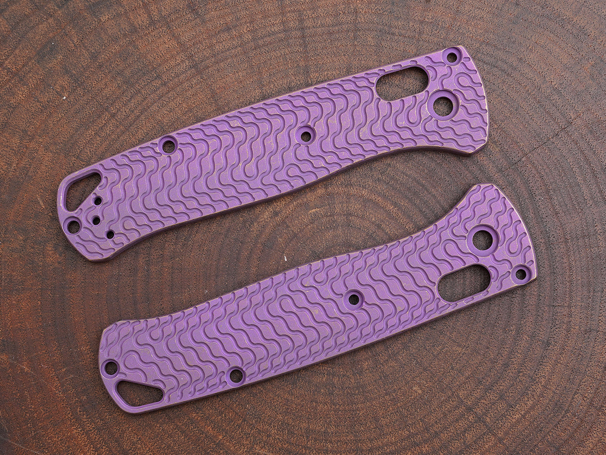 Titanium Rusted Anodized Critter Scales for Benchmade Bugout