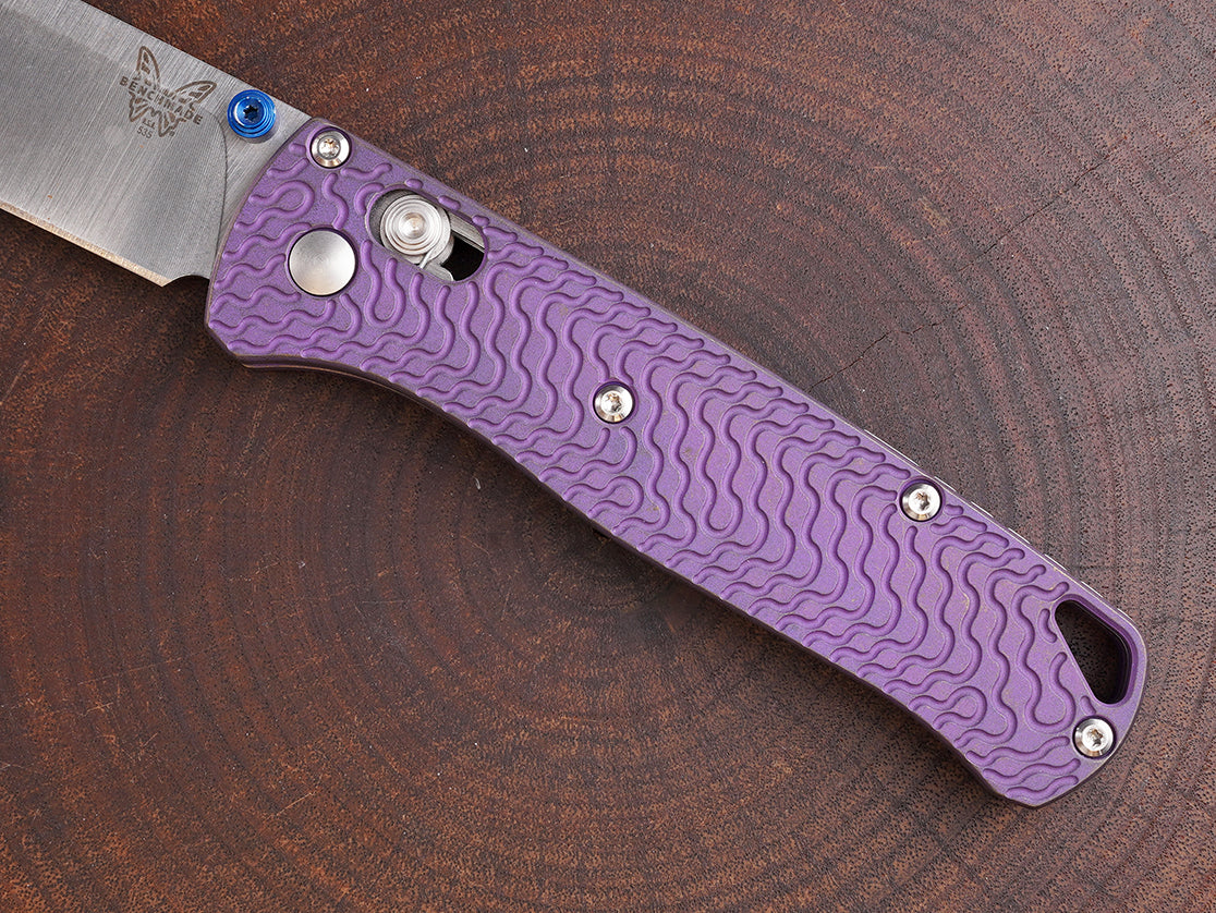 Titanium Rusted Anodized Critter Scales for Benchmade Bugout