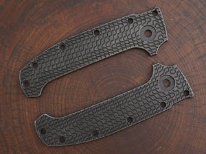 Titanium Dark Wash Critter Scales for Demko AD20 - Straight Grip