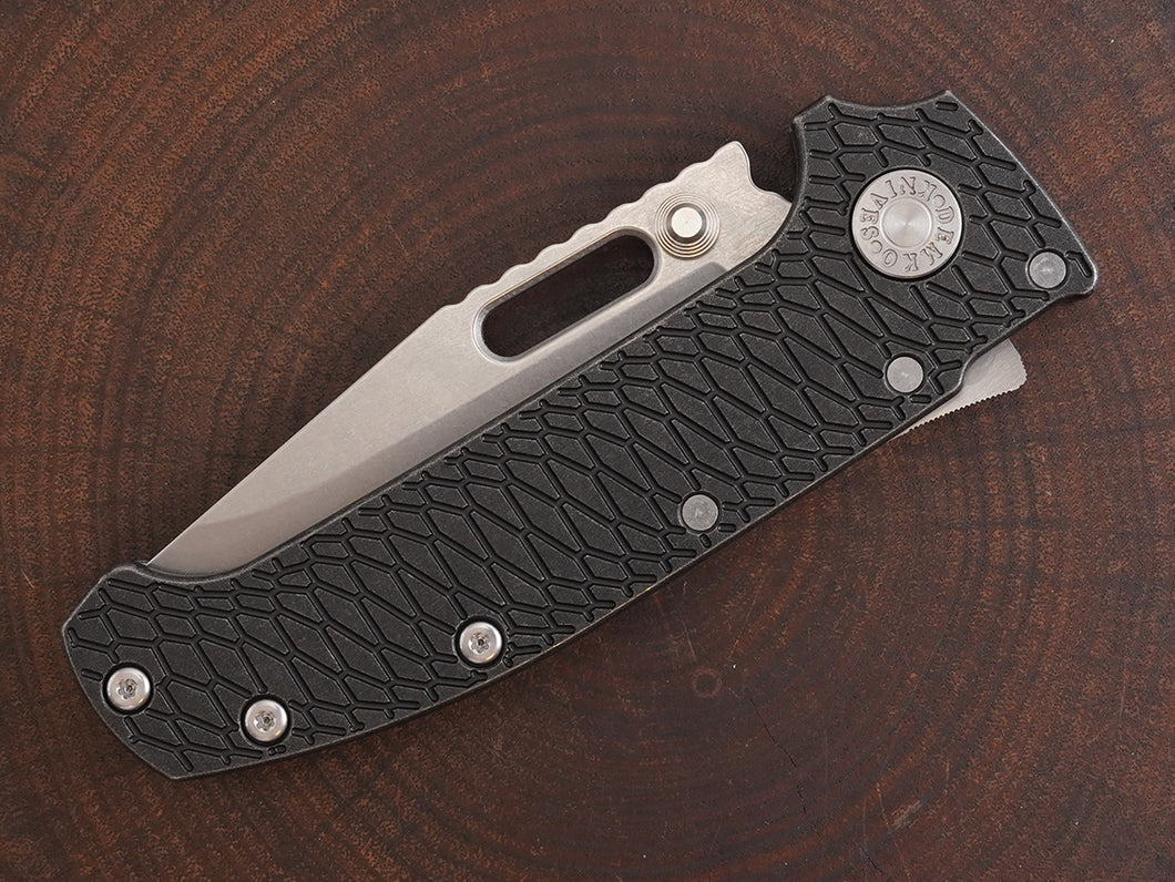 Titanium Dark Wash Hexi Scales for Demko AD20 - Straight Grip