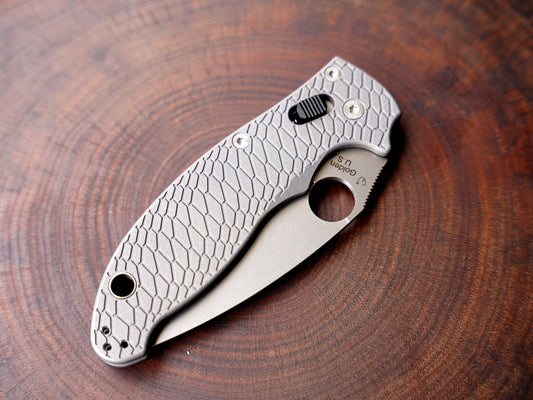 Titanium Hexi Scales for Spyderco Manix 2
