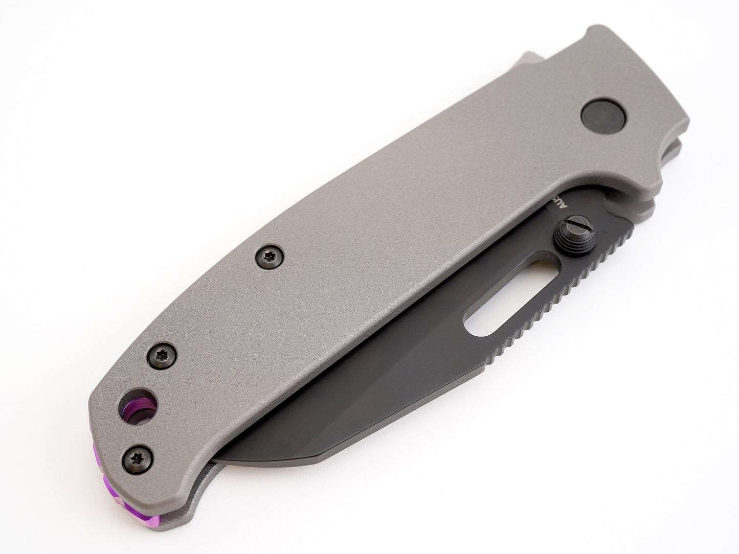 Titanium Scales for Demko AD20.5 - Straight Handle