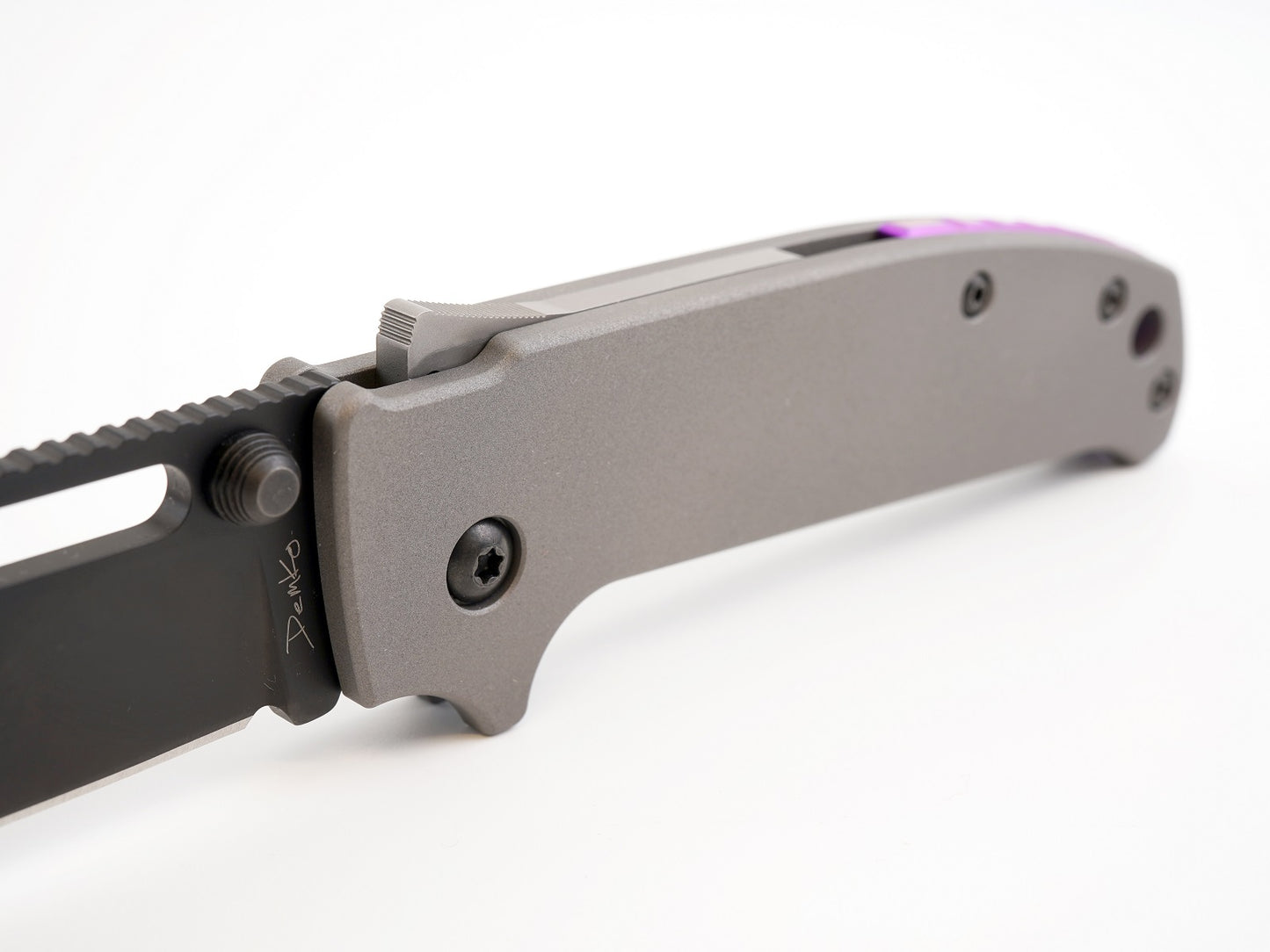 Titanium Scales for Demko AD20.5 - Straight Handle