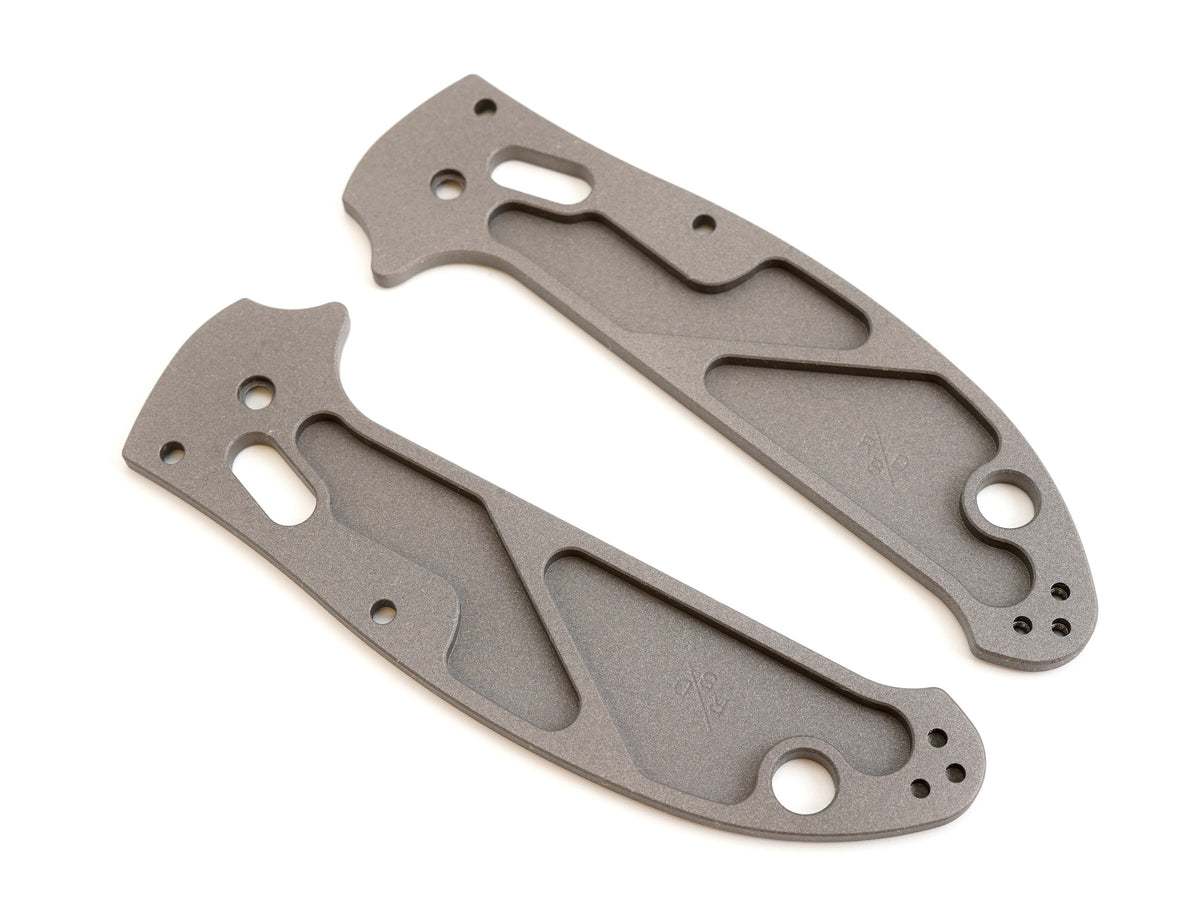 Titanium Critter Scales for Spyderco Manix 2 Skinny Rockscale Design