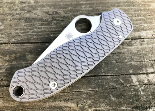 Titanium Hexi Scales for Spyderco Para 3