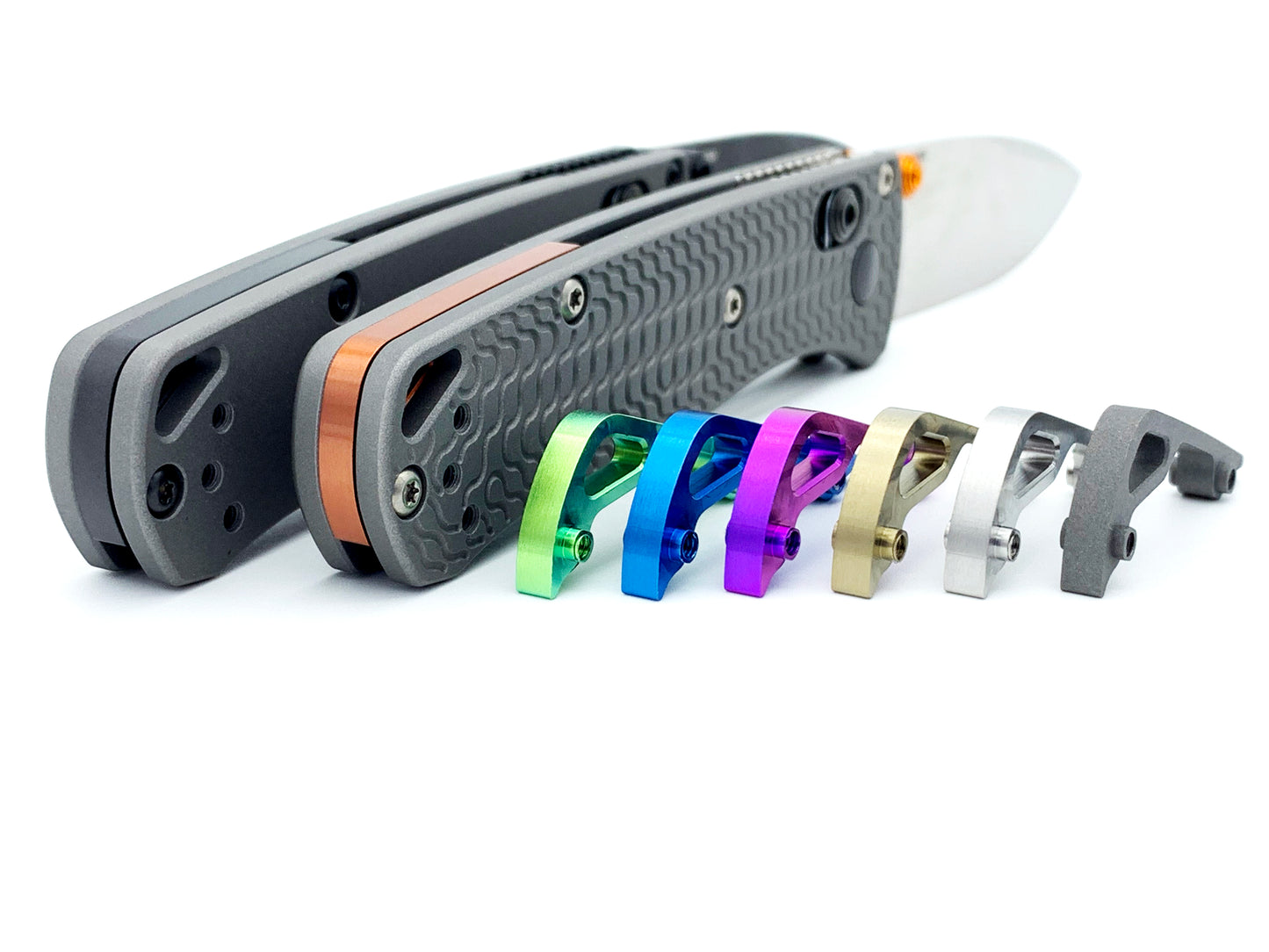 Titanium Flat Backspacer for Benchmade Mini Bugout 533
