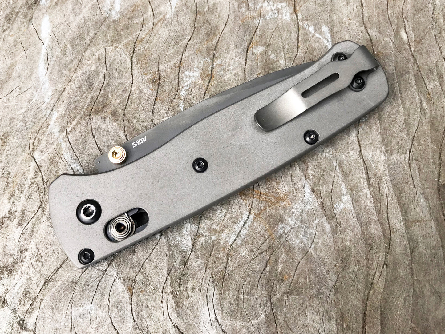 Titanium Scales for Benchmade Bugout 535 - No Lanyard
