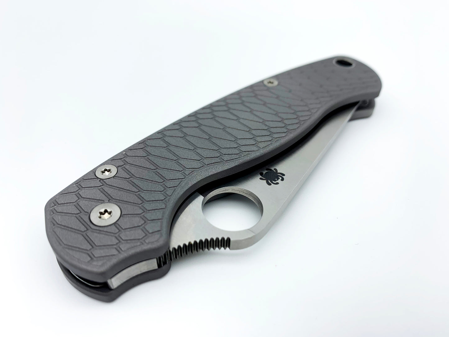 Titanium Scales for Spyderco PM2 Hexi - Aluminum Blast
