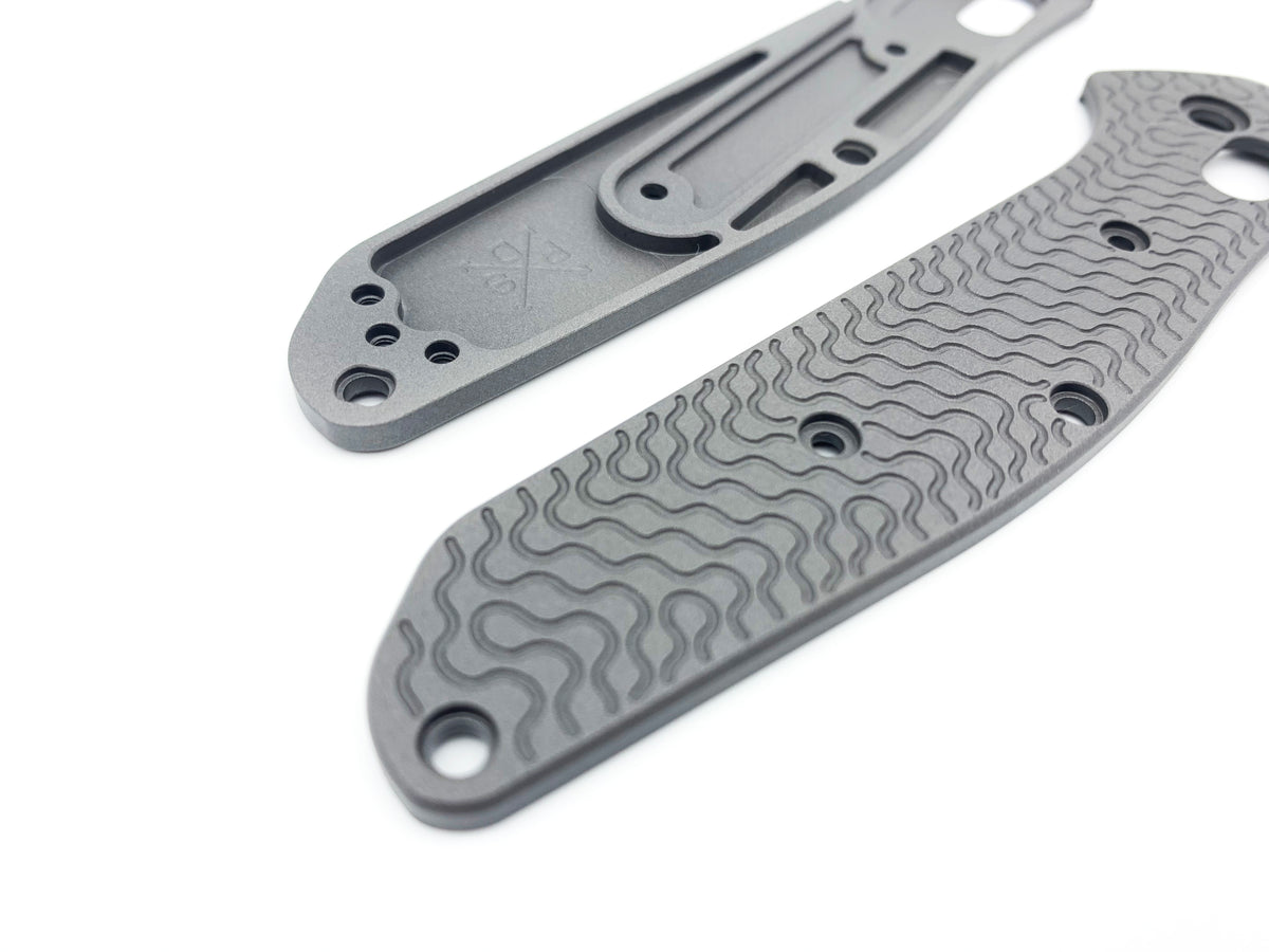 Titanium Critter Scales for Benchmade Osborne 940 Series Rockscale Design