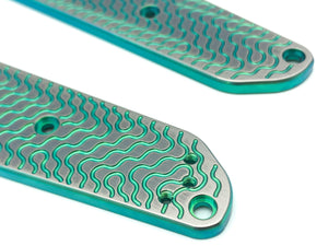 Titanium Critter Scales for Benchmade Osborne 940 Series - Green Anodize