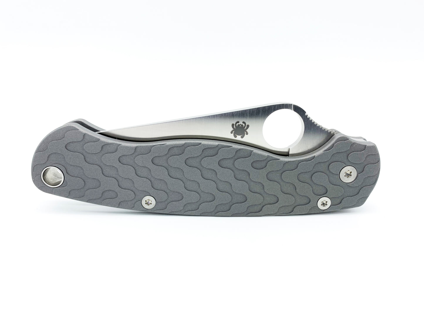 Titanium Scales for Spyderco PM2 Critter - Aluminum Blast