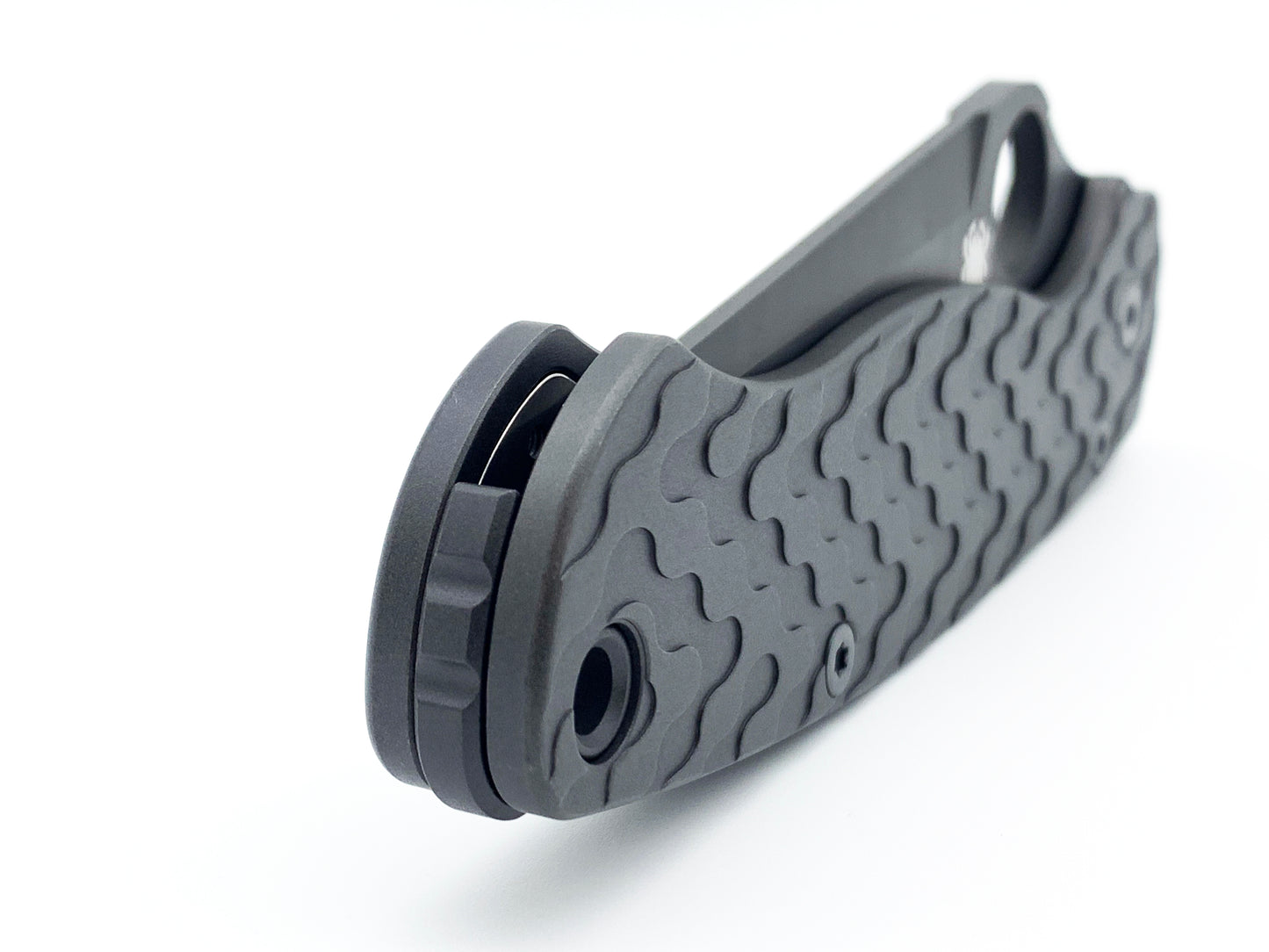 Titanium Gear Backspacer for Spyderco PM2 - Lanyard