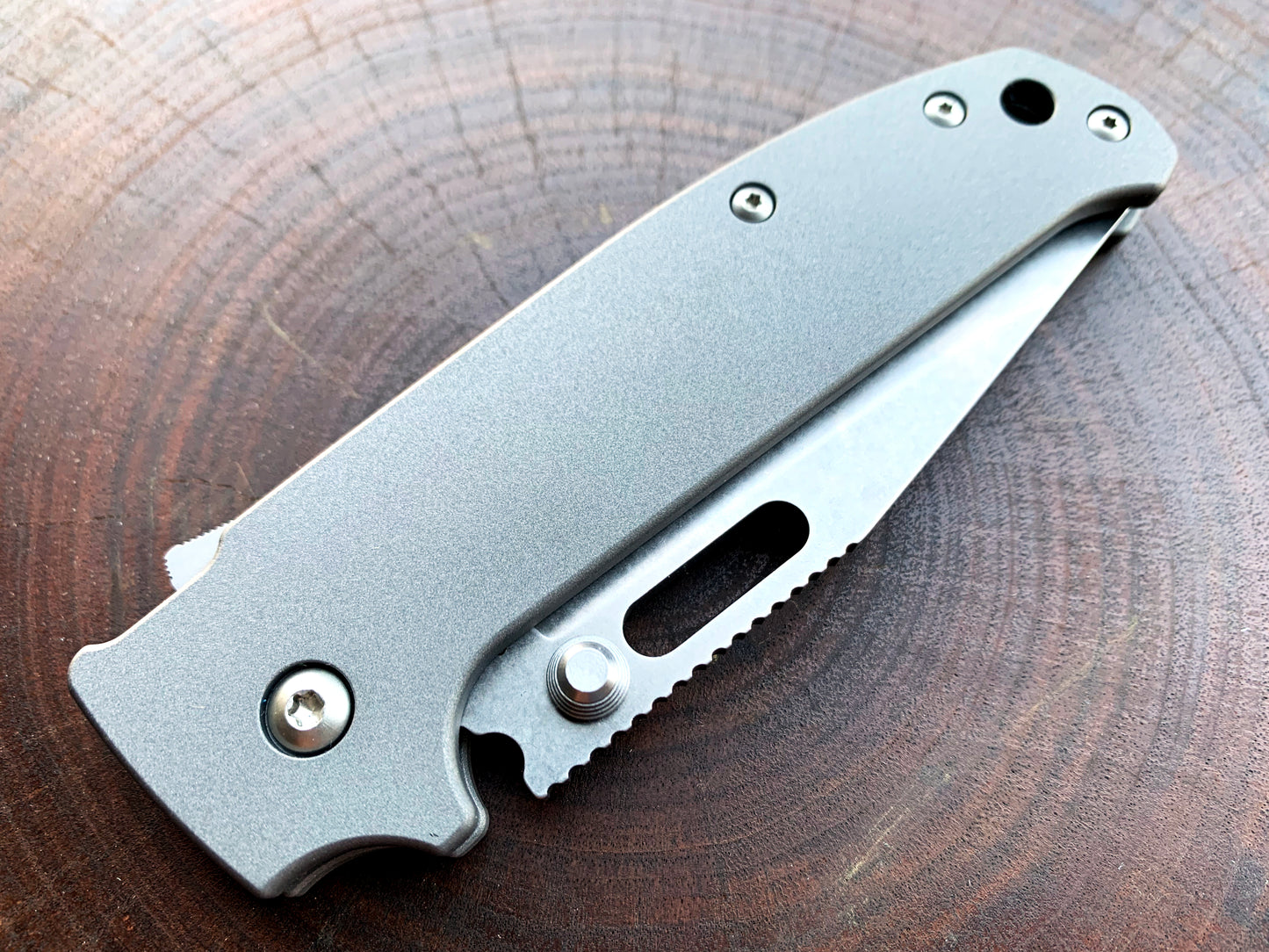 Titanium Scales for Demko AD20.5 - Straight Handle
