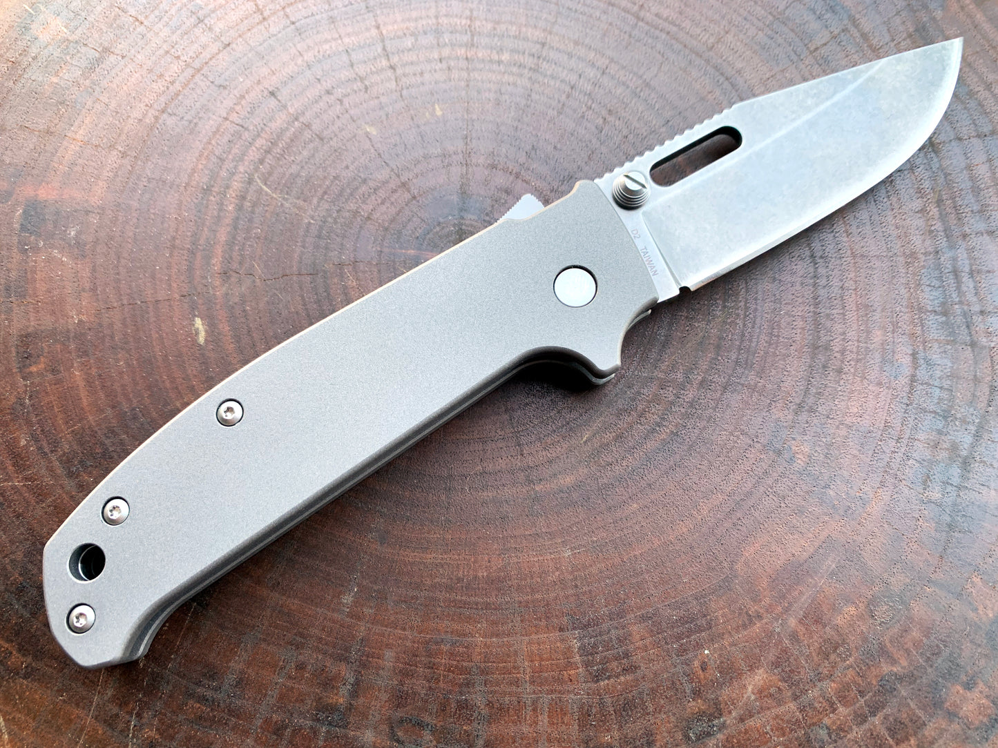 Titanium Scales for Demko AD20.5 - Straight Handle