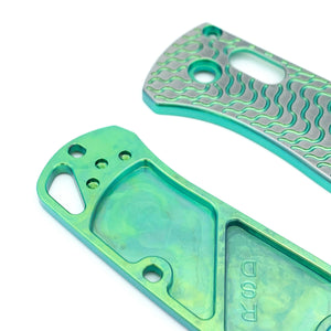 Titanium Critter Scales for Benchmade Bugout 535 - Green Anodize